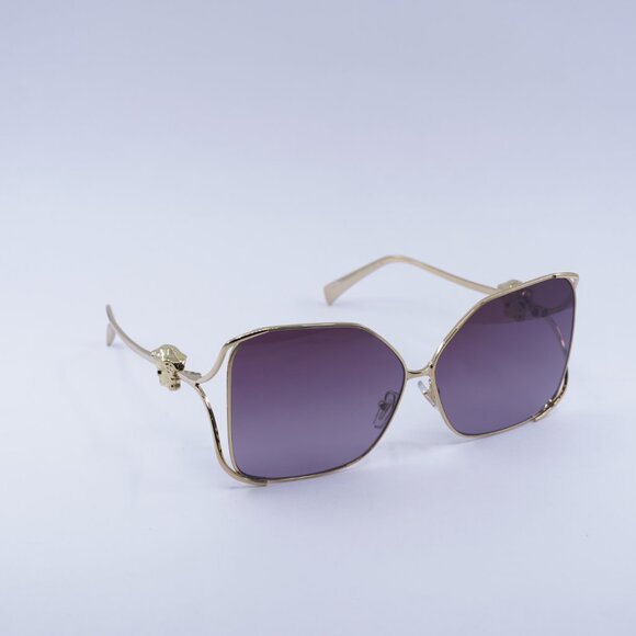 Versace VE2288 1002/6X Sunglasses Gold Square Frame, Violet Gradient Lenses - Picture 4 of 9